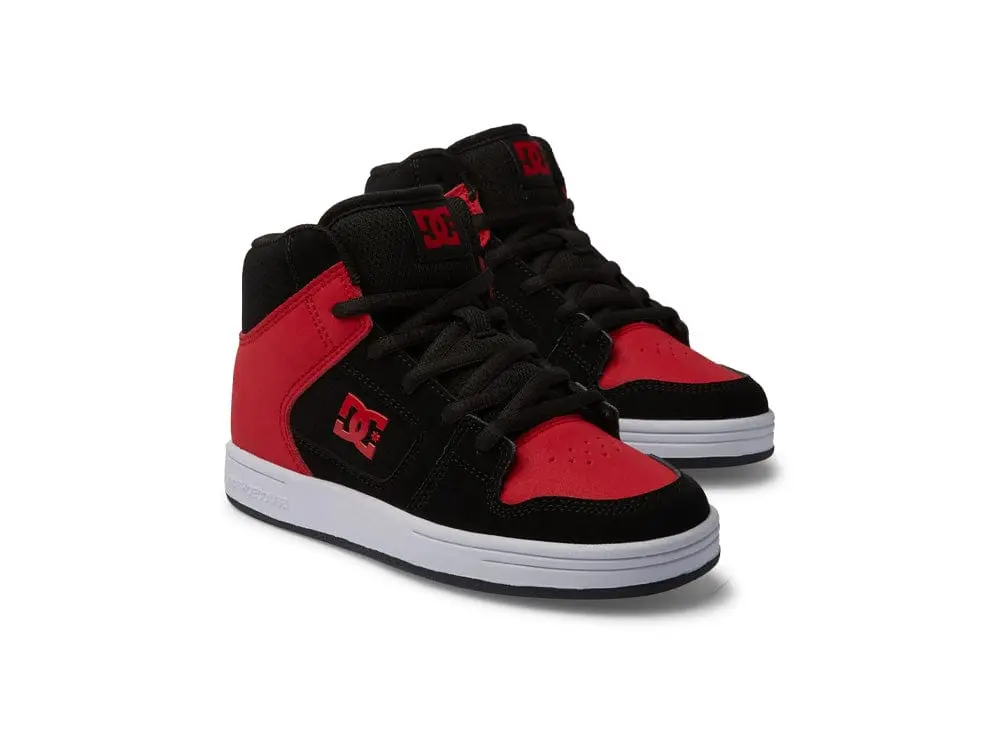 Zapatilla Dc Manteca 4 HI Niños Rojo Negro Blanco - Image 4