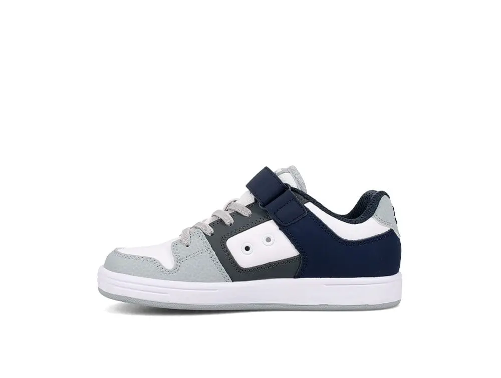 Zapatilla Dc Manteca 4 V Niños Gris Azul - Image 4