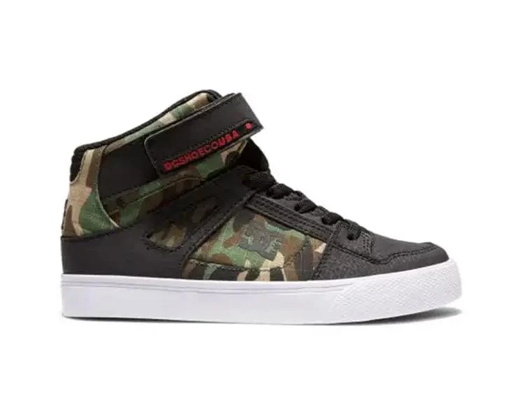 Zapatilla Dc Pure Ht Niños Negro Militar