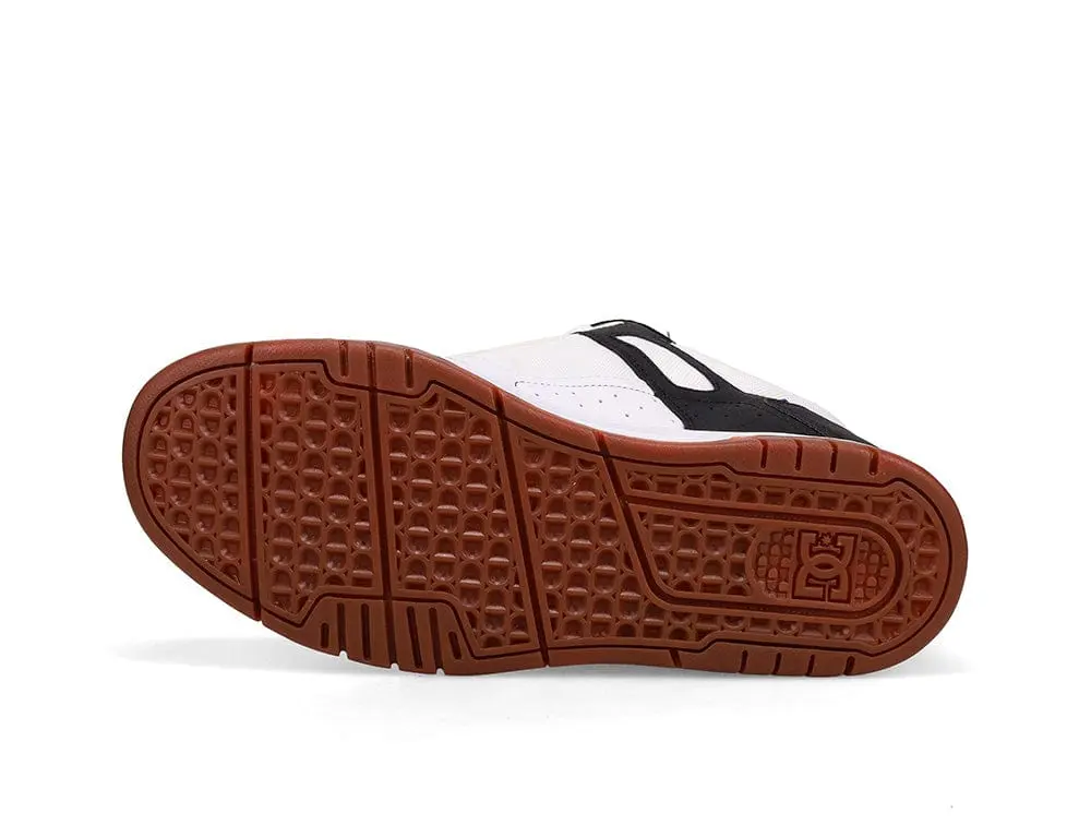 Zapatilla Dc Stag Hombre Blanco Negro Suela Blanco Gum - Image 8