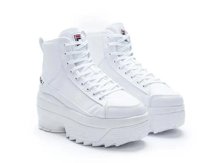Zapatilla Fila Zora Trail Hi Mujer Mono Blanco - Image 2