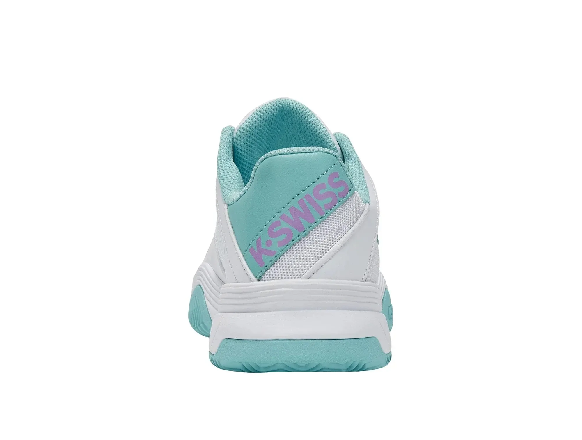 Zapatilla Kswiss Court Express Hb Mujer Blanco Celeste - Image 4