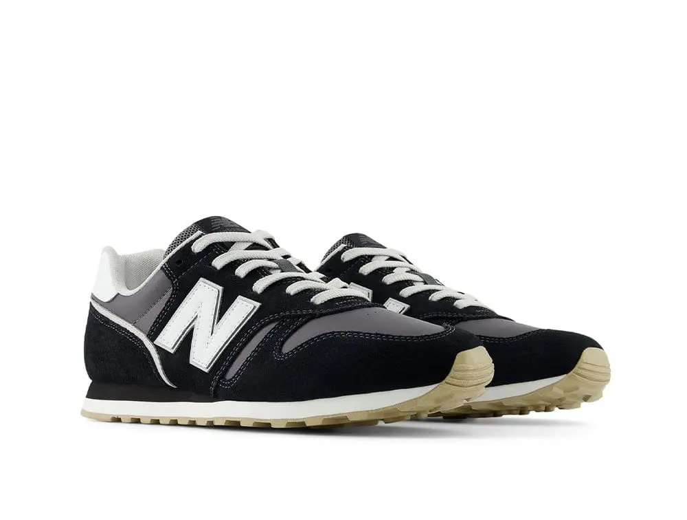 Zapatilla New Balance 373 Hombre Negro - Blanco - Gris - Image 3