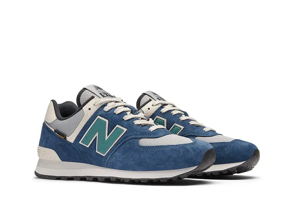 Zapatilla New Balance 474 Hombre Azul - Celeste Cordura - Image 2