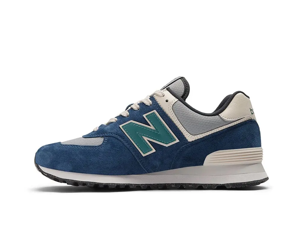 Zapatilla New Balance 474 Hombre Azul - Celeste Cordura - Image 3