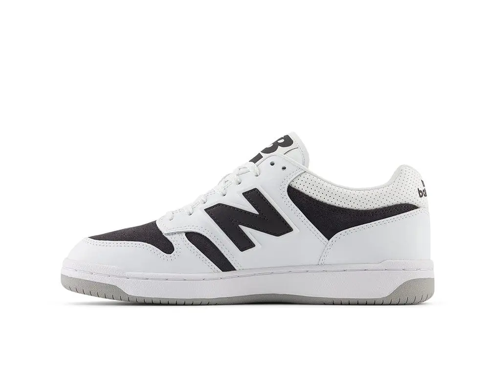Zapatilla New Balance 480 Hombre Blanco Negro - Image 2