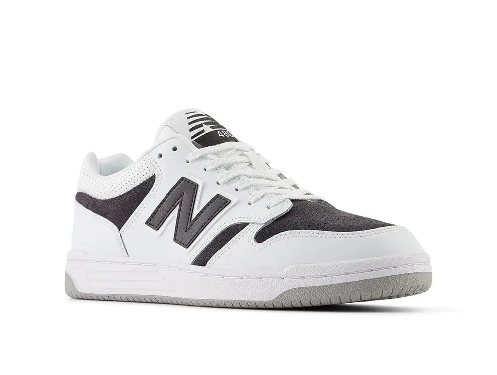 Zapatilla New Balance 480 Hombre Blanco Negro - Image 3