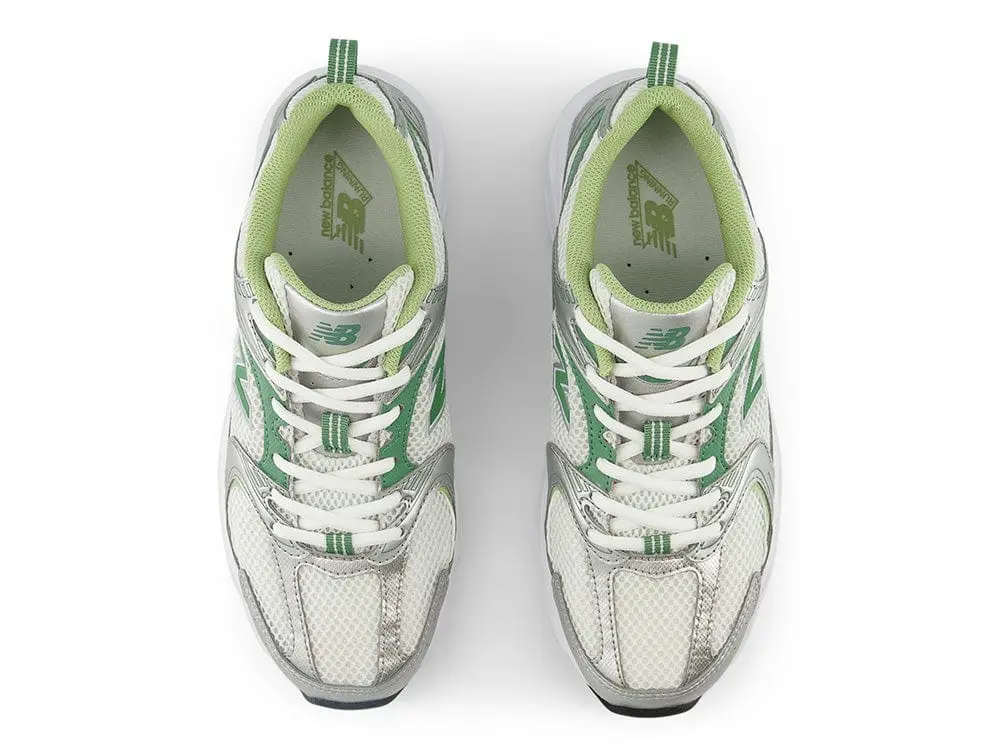 Zapatilla New Balance 530 Unisex Blanco - Verde Claro - Image 3