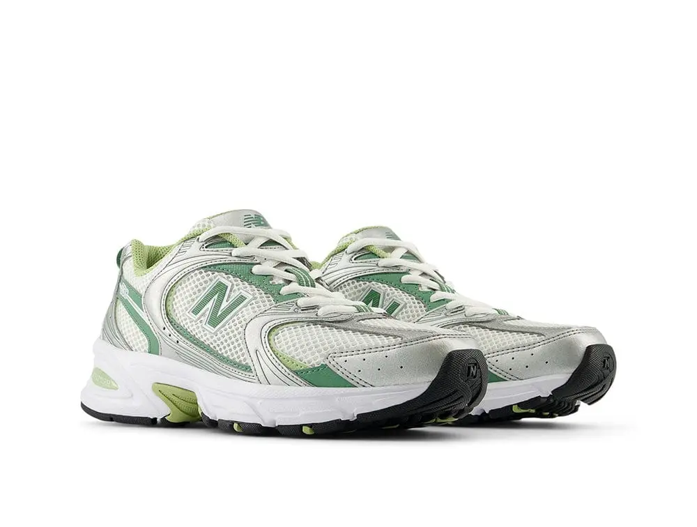 Zapatilla New Balance 530 Unisex Blanco - Verde Claro - Image 4