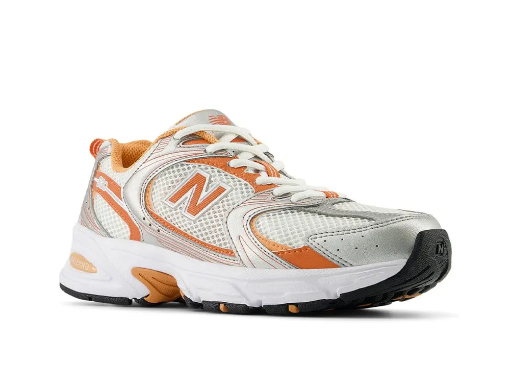 Zapatilla New Balance 530 Unisex Blanco - Naranjo - Image 2