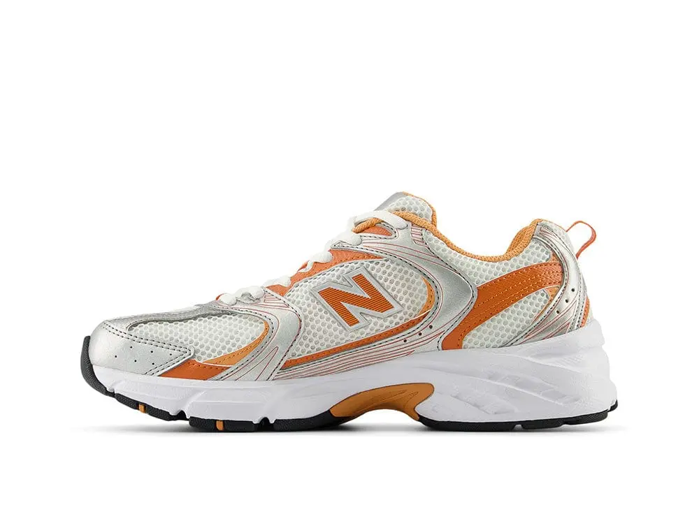 Zapatilla New Balance 530 Unisex Blanco - Naranjo - Image 4
