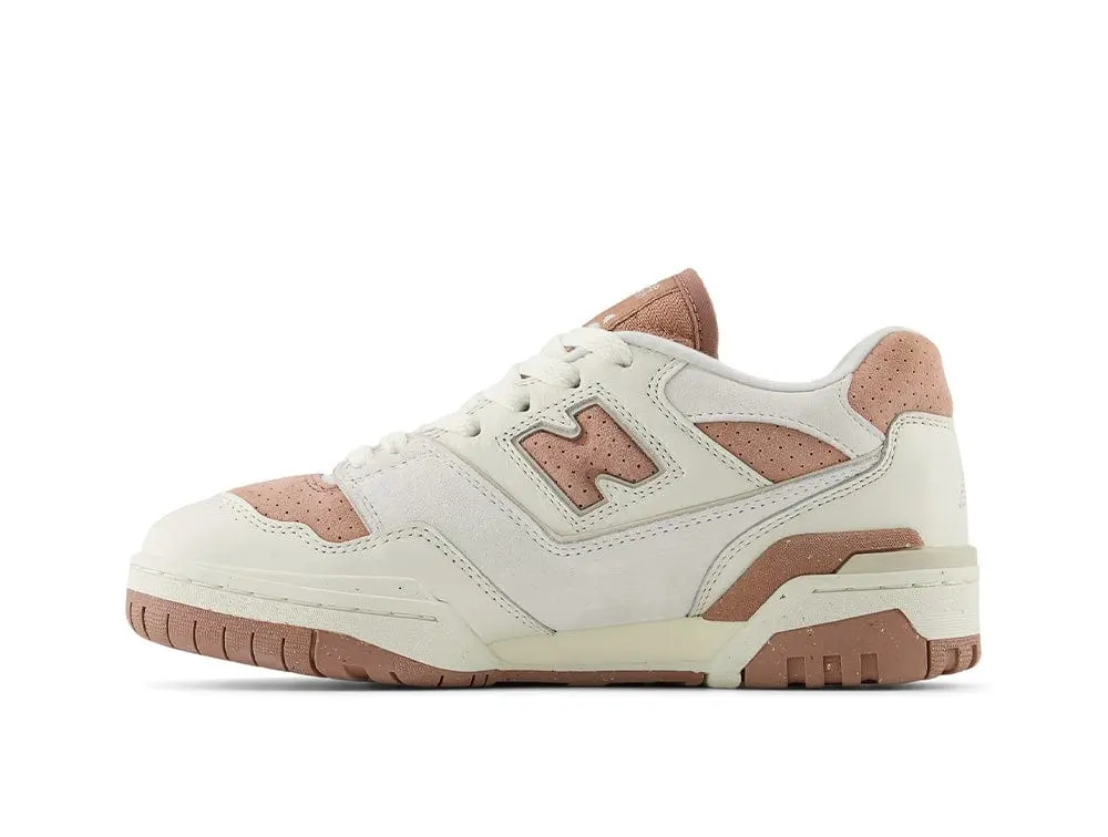 Zapatilla New Balance 550 Mujer Blanco Rosado - Image 2