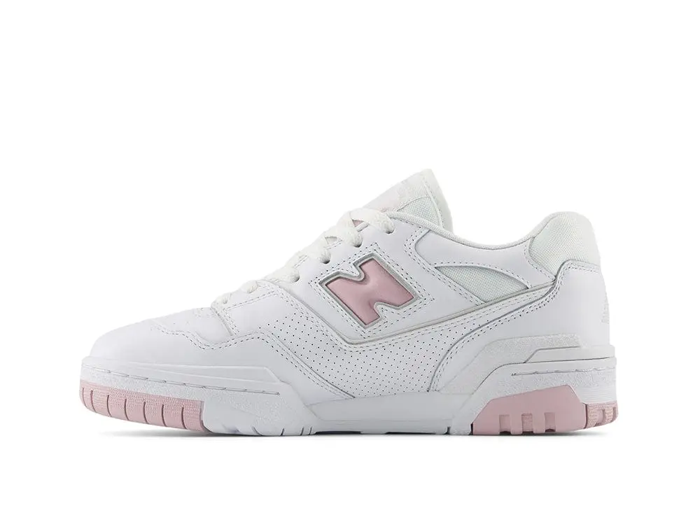 Zapatilla New Balance 550 Mujer Blanco Rosado - Image 2