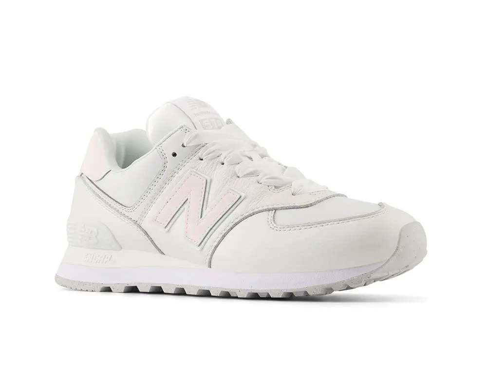 Zapatilla New Balance 574 Mujer Blanco - Rosado - Image 2