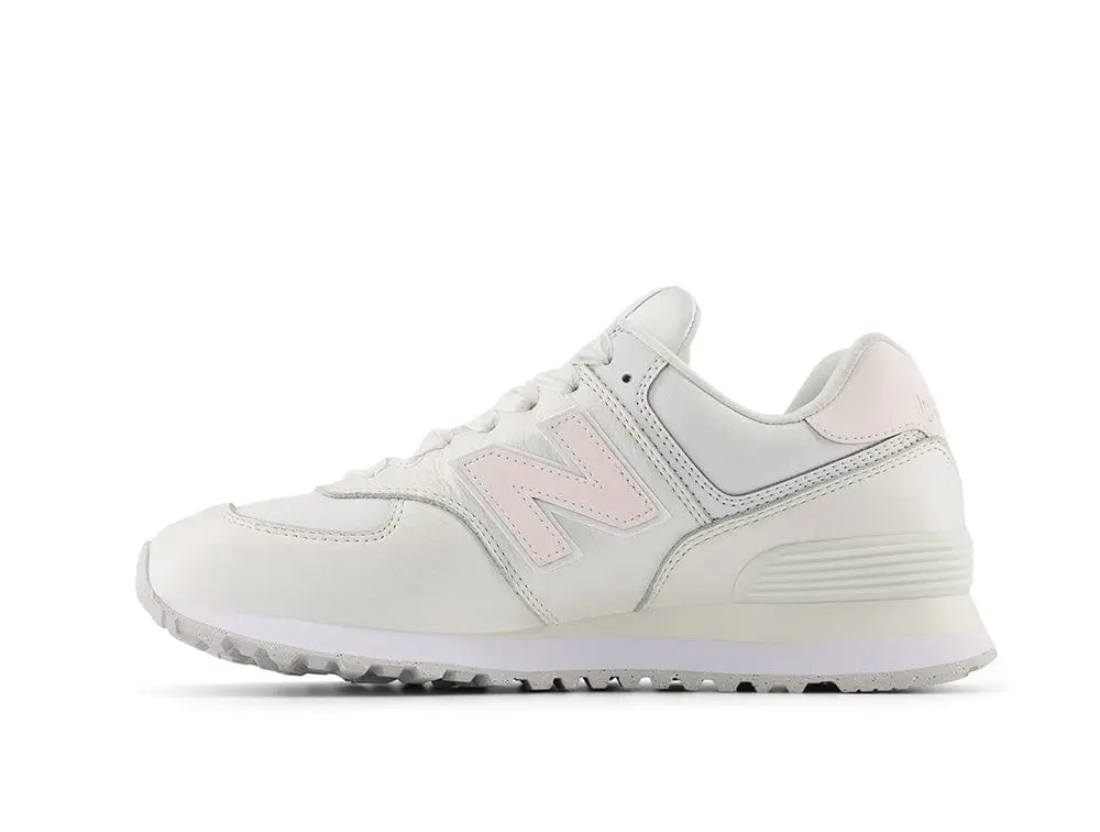 Zapatilla New Balance 574 Mujer Blanco - Rosado - Image 3