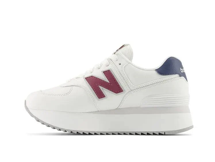 Zapatilla New Balance 574 Stacked Mujer Blanco - Image 4