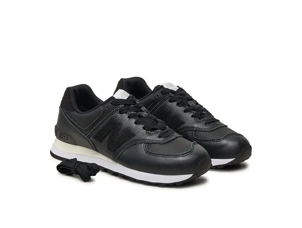 Zapatilla New Balance 574 Mujer Negro - Blanco - Image 3