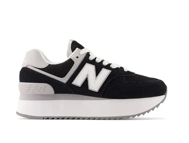 Zapatilla New Balance 574 Stacked Mujer Negro