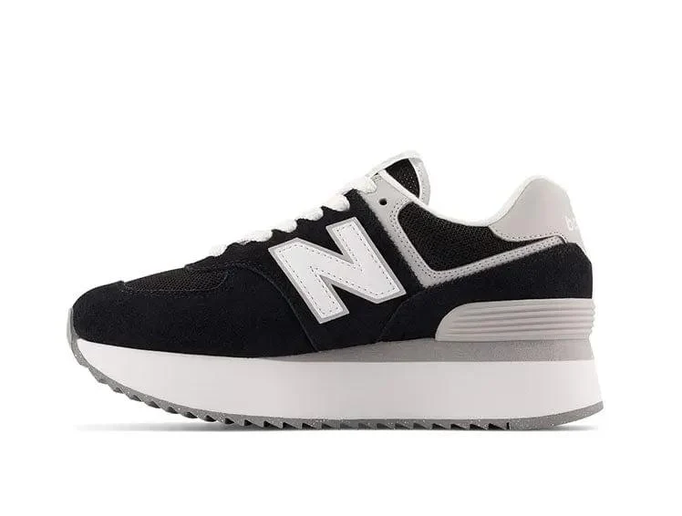 Zapatilla New Balance 574 Stacked Mujer Negro - Image 2