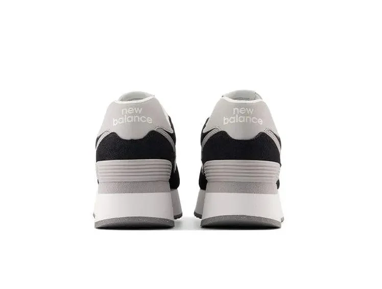 Zapatilla New Balance 574 Stacked Mujer Negro - Image 4