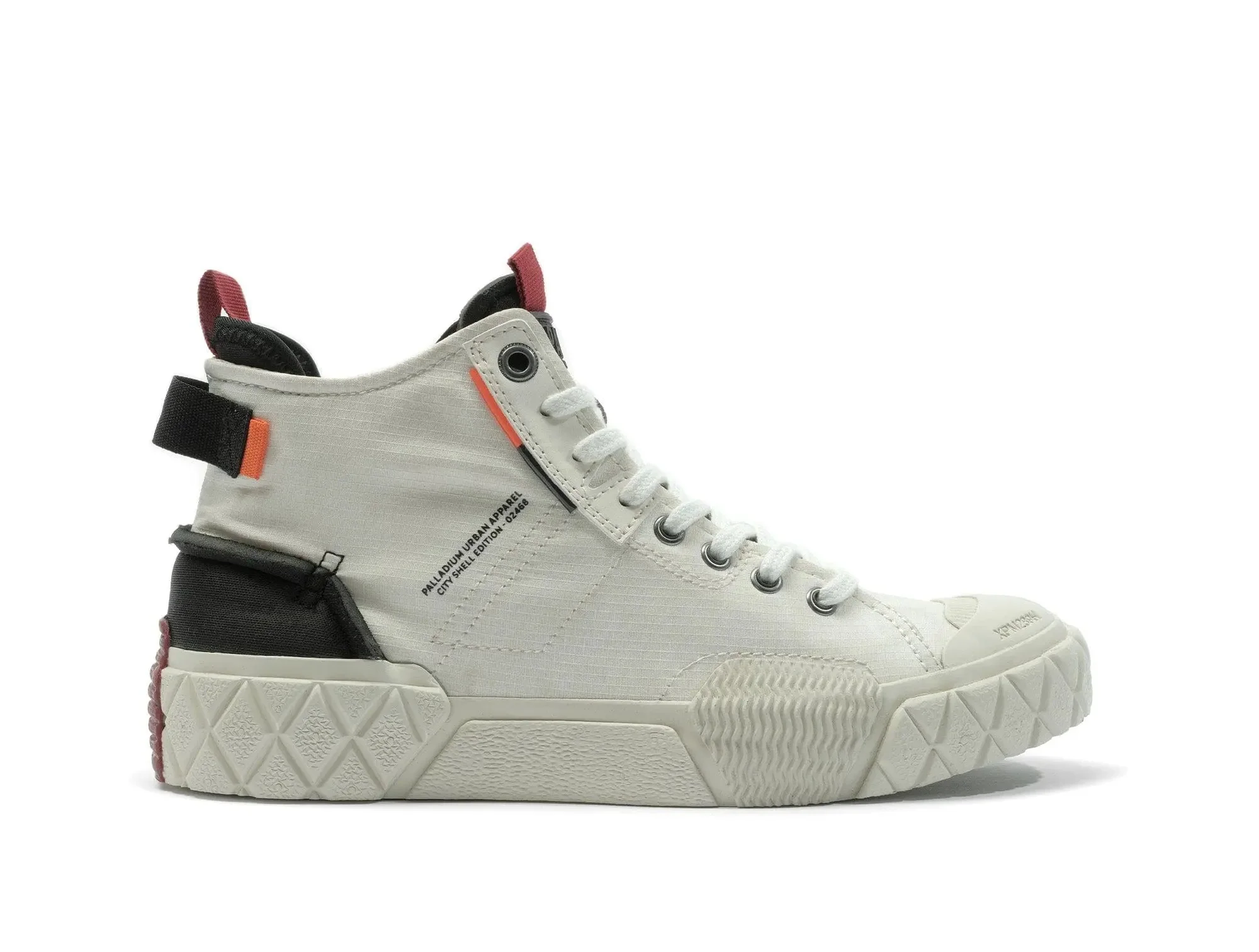 Zapatilla Palladium Ace City Shell Hi Chukka Unisex Blanco