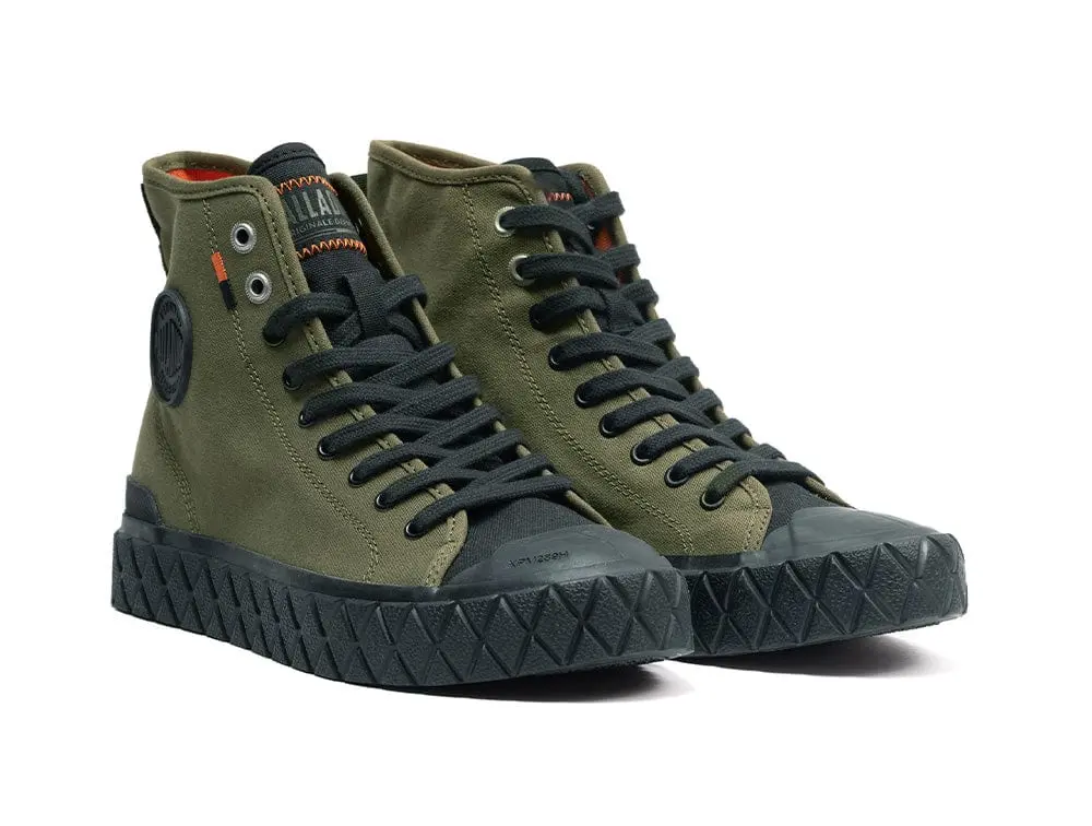 Zapatilla Palladium Palla Ace Mid Hombre Verde - Suela Negro - Image 2