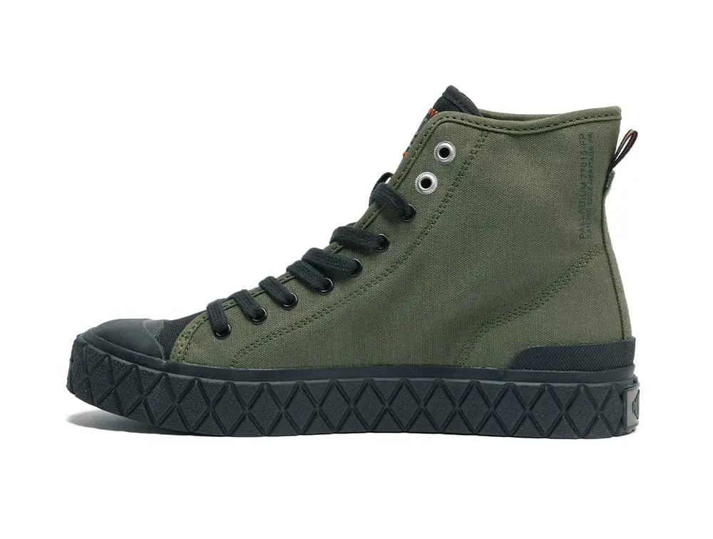 Zapatilla Palladium Palla Ace Mid Hombre Verde - Suela Negro - Image 3