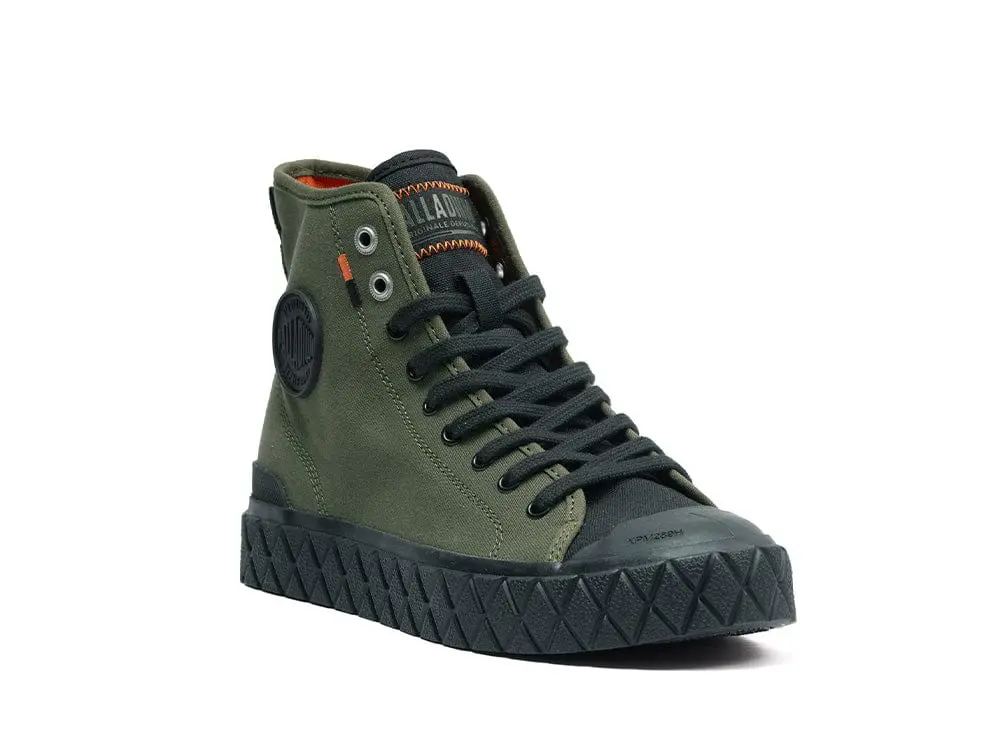 Zapatilla Palladium Palla Ace Mid Hombre Verde - Suela Negro - Image 5