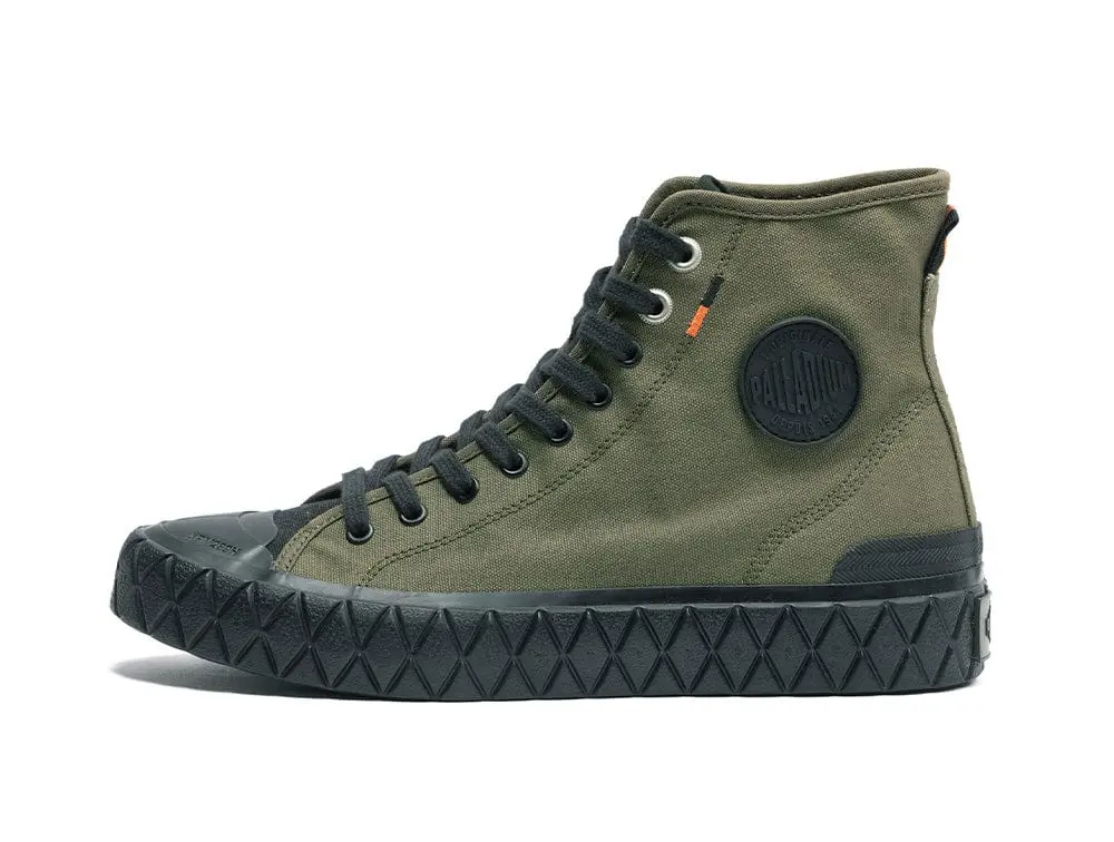 Zapatilla Palladium Palla Ace Mid Hombre Verde - Suela Negro - Image 6