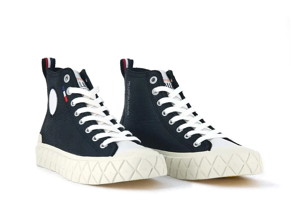 Zapatilla Palladium Palla Ace Mid Cuero Unisex Negro - Image 4