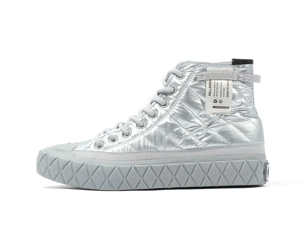 Zapatilla Palladium Palla Ace Re-Quilt Metal Mujer Gris - Image 6