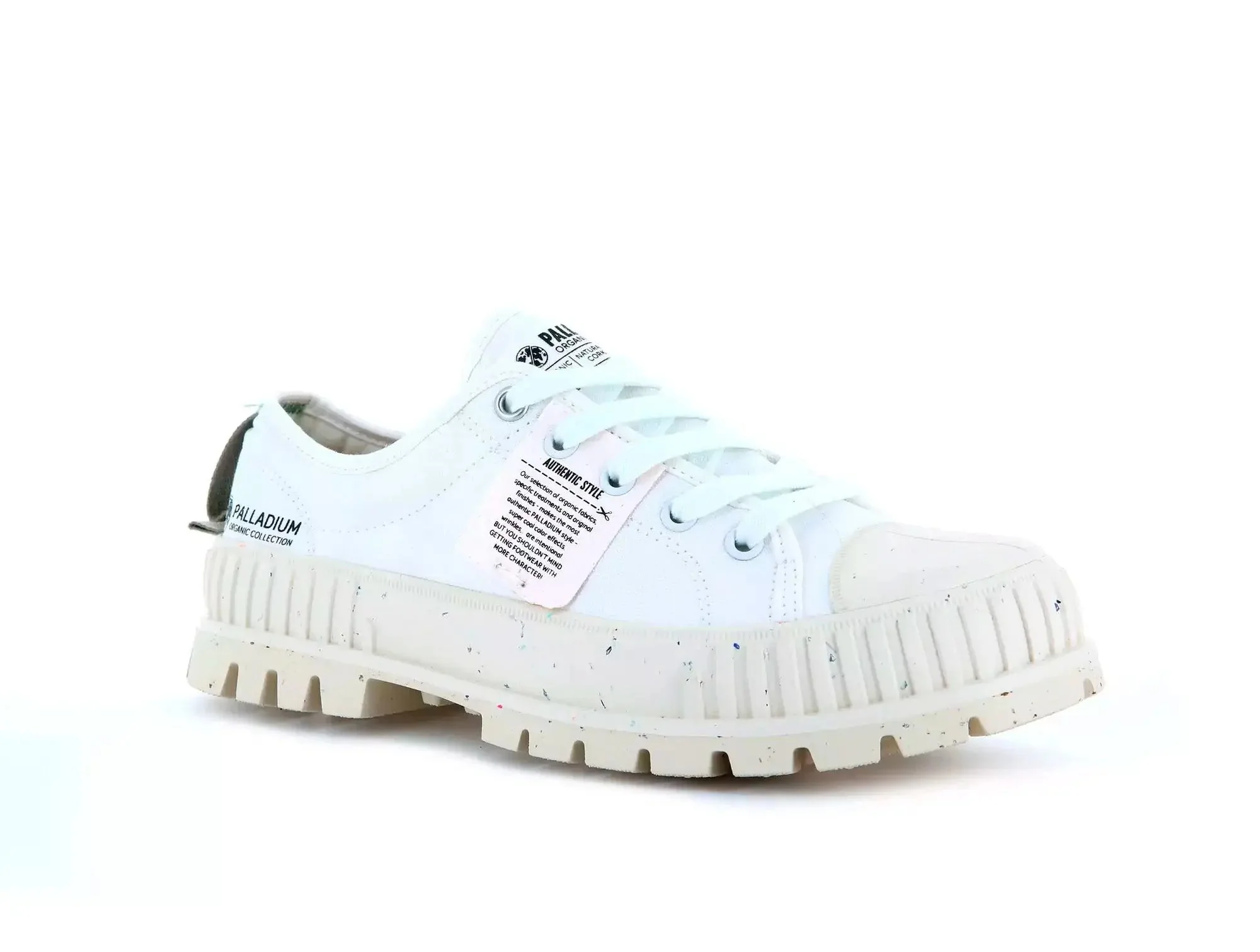 Zapatilla Palladium Pallashock Lo Org Star Unisex Blanco - Image 3