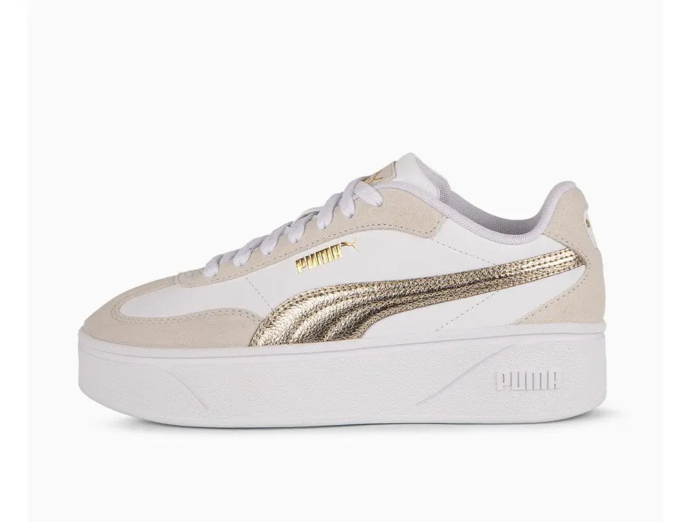 Zapatilla Puma Club II Era Platform Metallic Mujer Blanco - Image 3