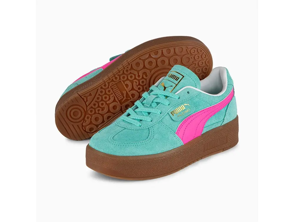 Zapatilla Puma Palermo Elevata Mujer Celeste/Gum - Image 2