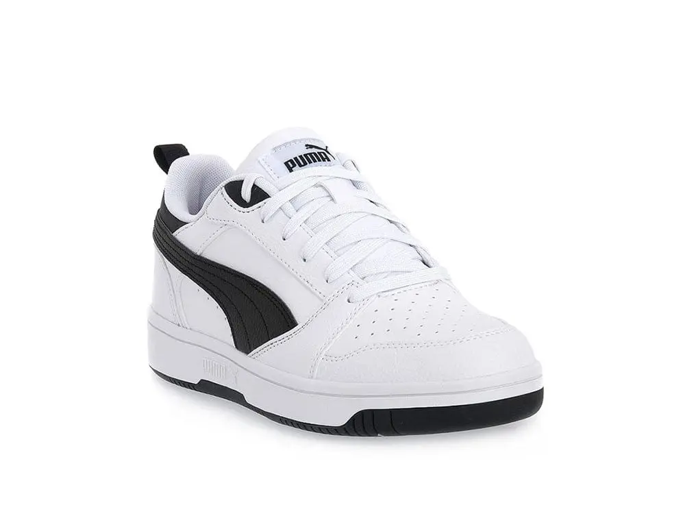 Zapatilla Puma Rebound V6 Niños Negro - Blanco - Image 2