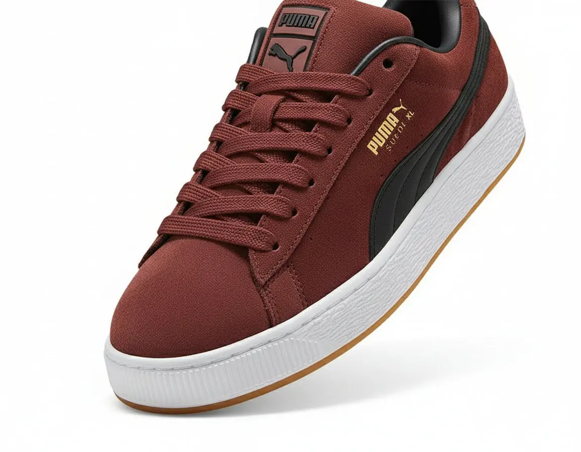 Zapatilla Puma Suede Xl Hombre Burdeo - Image 2