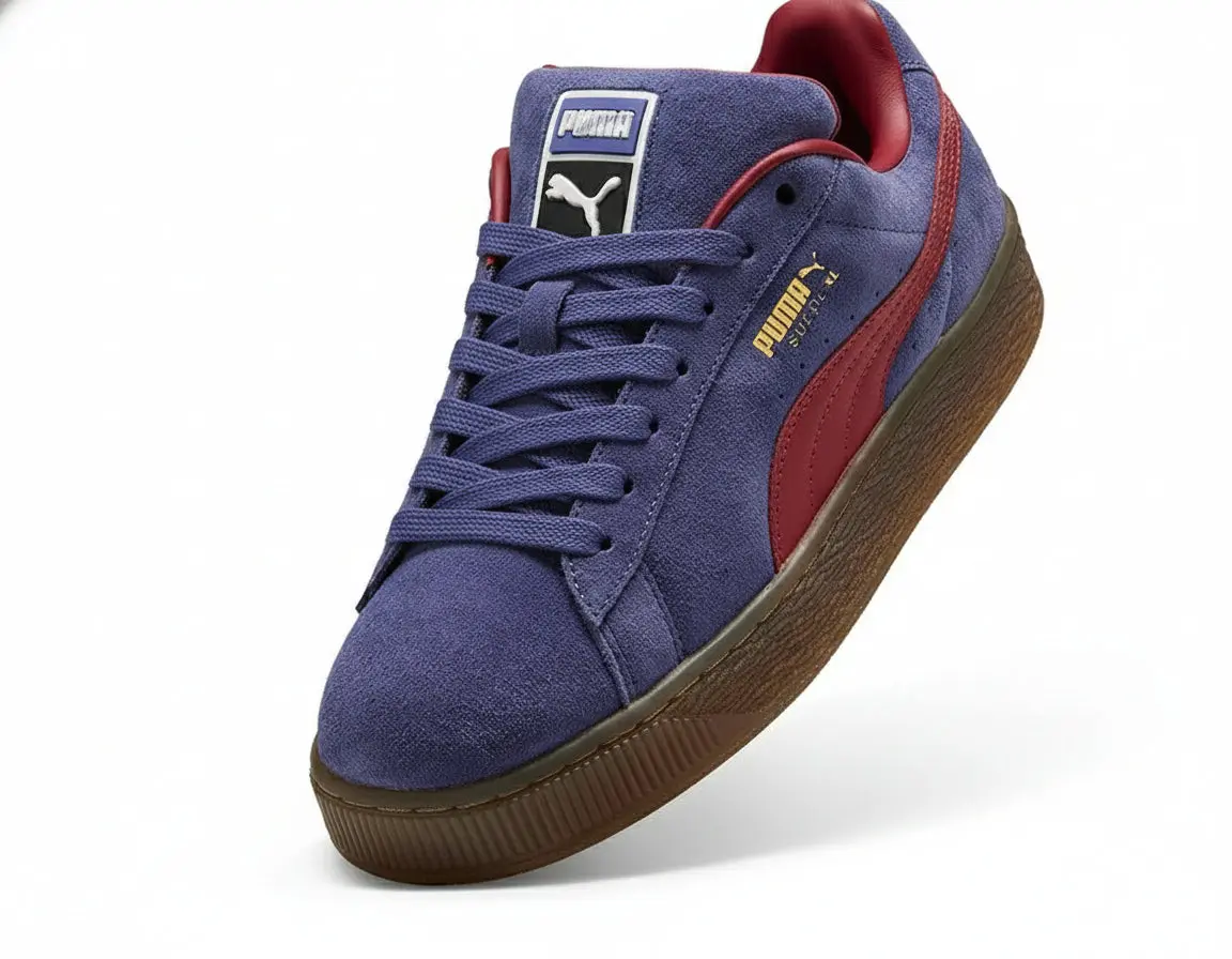 Zapatilla Puma Suede Xl Mujer Morado/Gum - Image 2