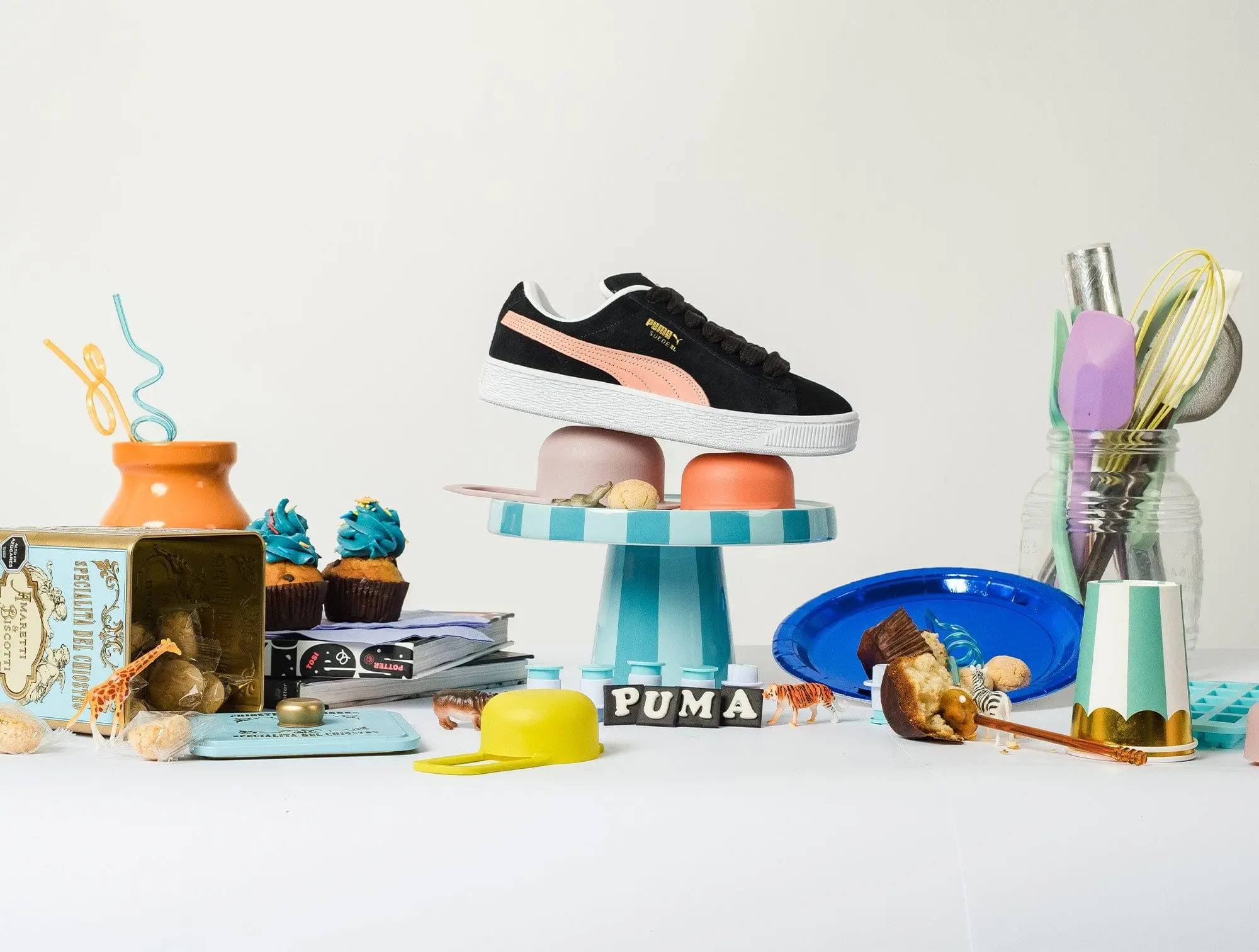 Zapatilla Puma Suede Xl Mujer Negro - Image 2