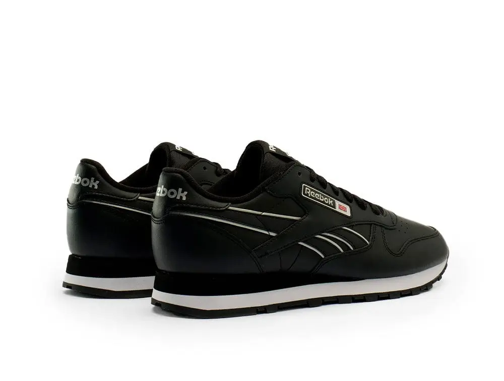 Zapatilla Reebok Cl Leather Hombre Negro - Image 3