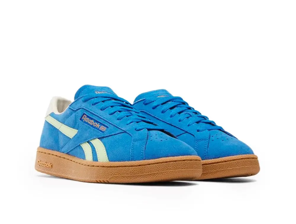 Zapatilla Reebok Club C Grounds Uk Hombre Azul - Blanco - Suela Gum - Image 2