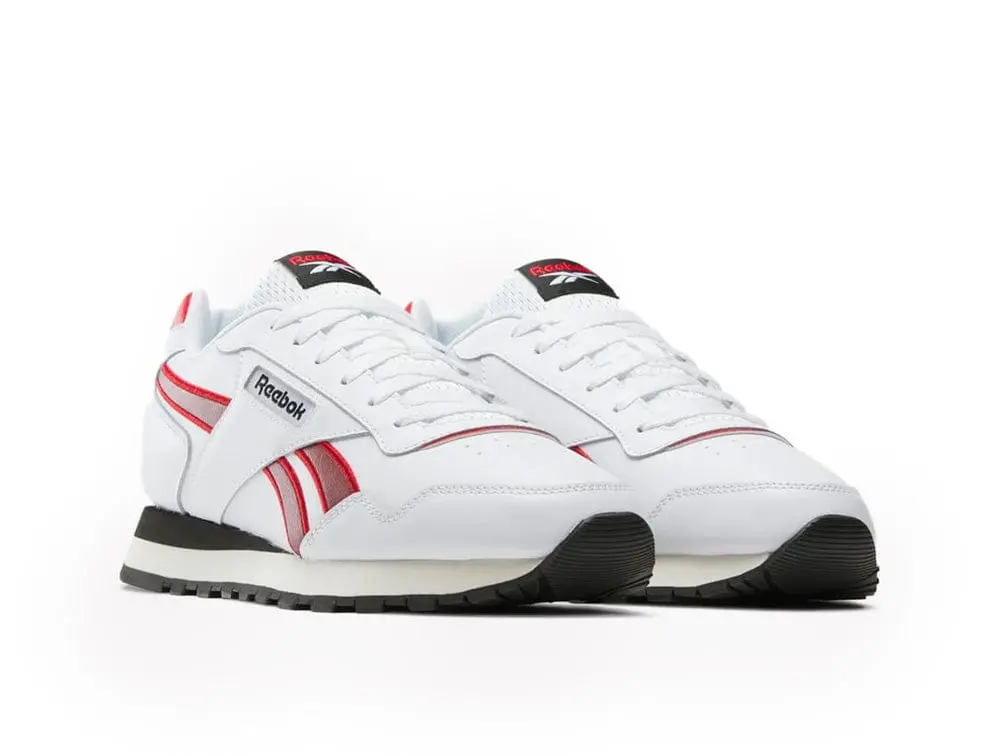 Zapatilla Reebok Glide Hombre Blanco - Rojo - Negro - Image 2