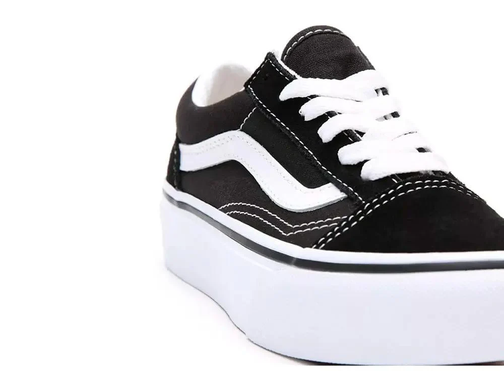 Zapatilla Vans Old Skool Plataforma Niños Negro - Image 3
