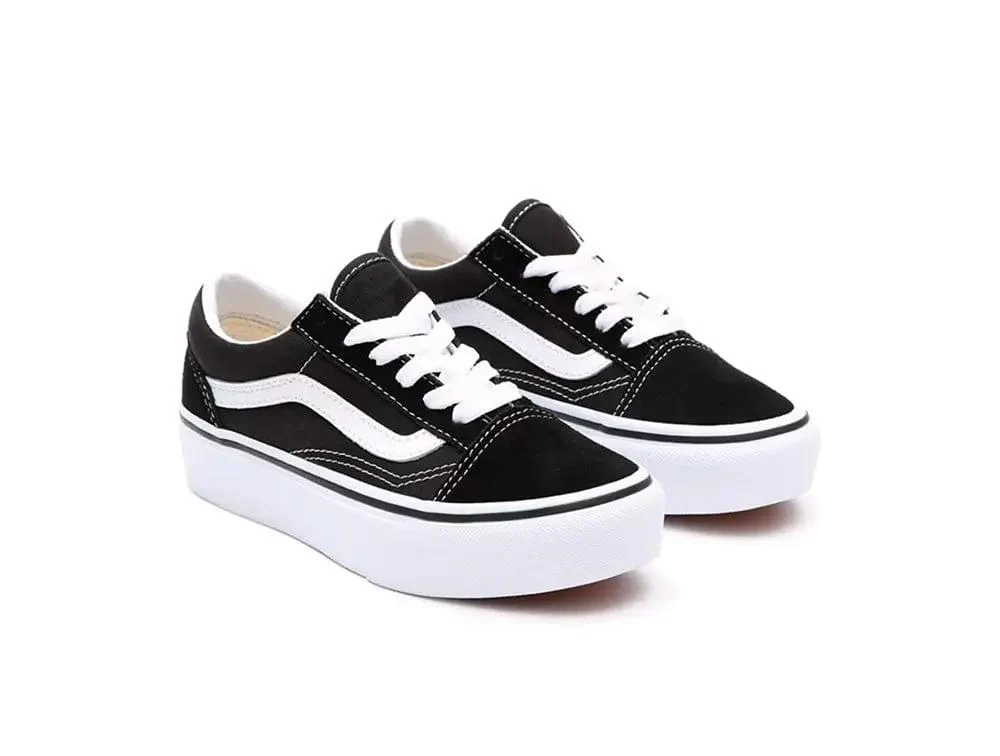 Zapatilla Vans Old Skool Plataforma Niños Negro - Image 4