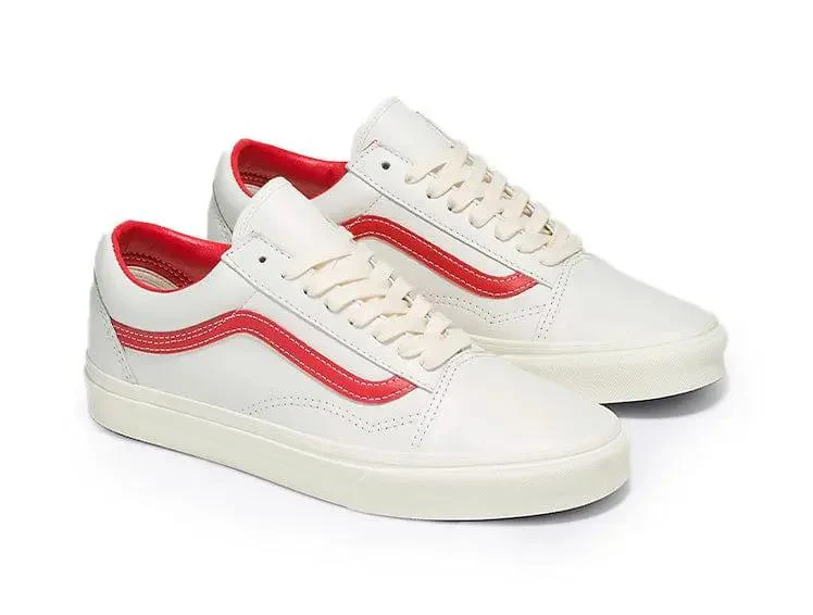 Zapatilla Vans Old Skool Vintage Leather Hombre Blanco - Image 2