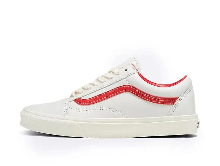 Zapatilla Vans Old Skool Vintage Leather Hombre Blanco - Image 3