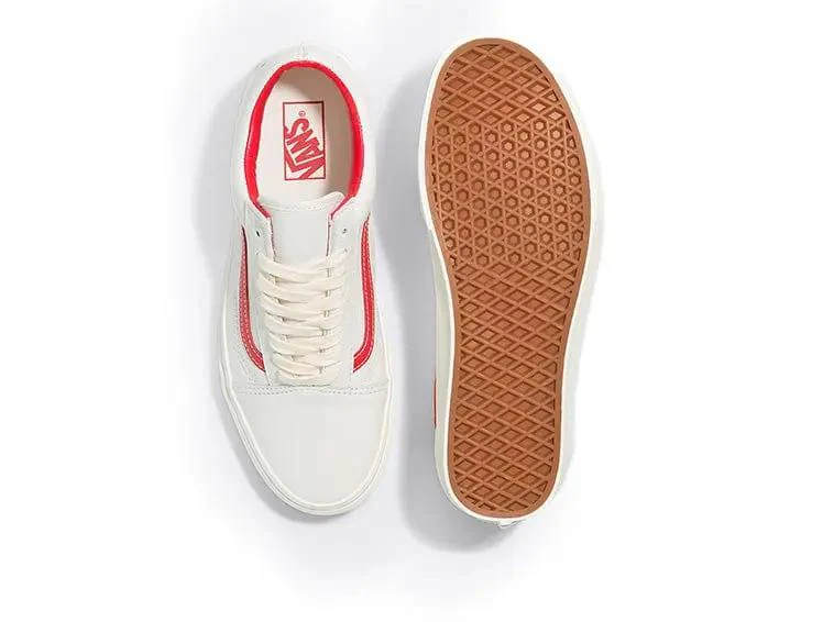 Zapatilla Vans Old Skool Vintage Leather Hombre Blanco - Image 4