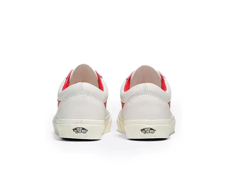 Zapatilla Vans Old Skool Vintage Leather Hombre Blanco - Image 5