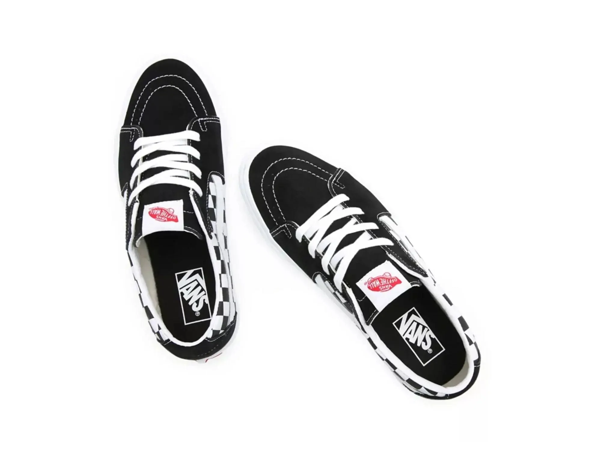Zapatilla Vans Sk8-Low Checker Unisex Negro - Image 3
