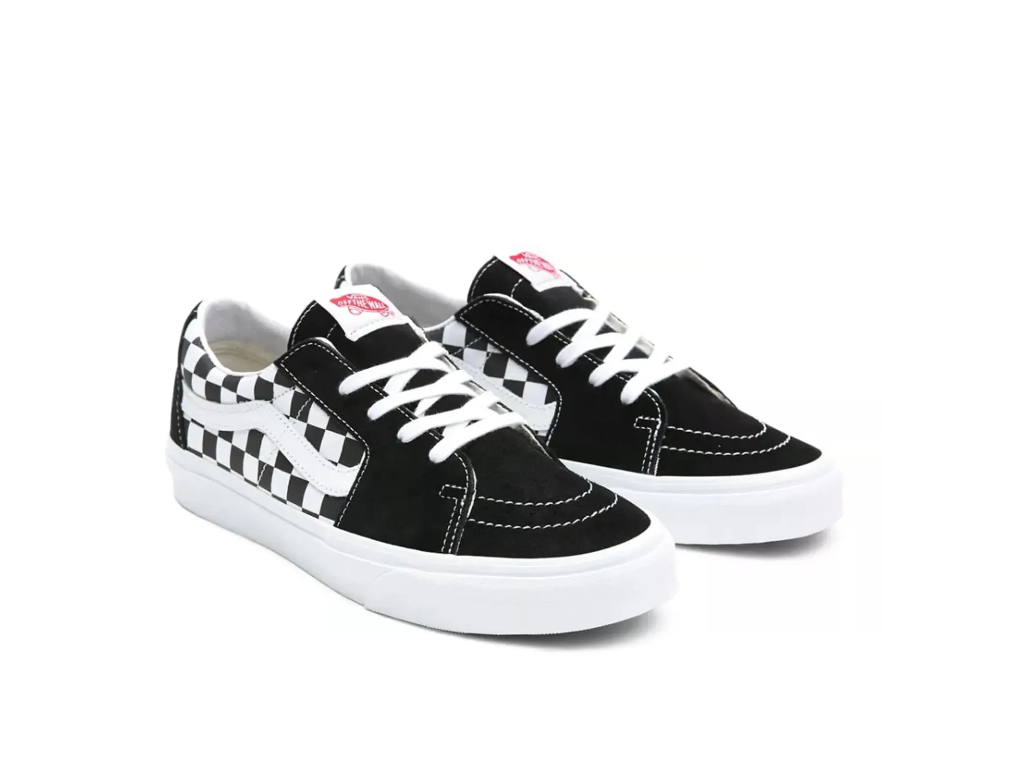 Zapatilla Vans Sk8-Low Checker Unisex Negro - Image 4