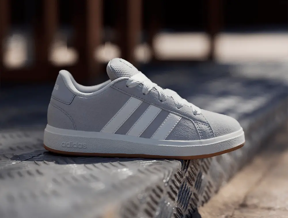 Zapatillas Adidas Grand Court 00S Sue Niños Gris - Image 3